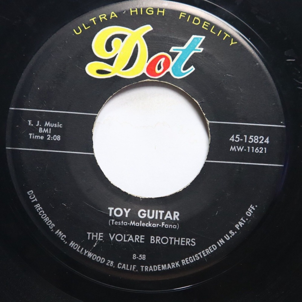 VOLARE BROTHERS - TOY GUITAR‎ / BIRD-A-DOG - ROCKABILLY 45